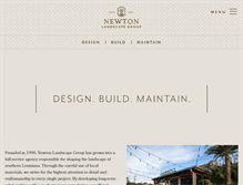 Tablet Screenshot of newtonlandscapegroup.com
